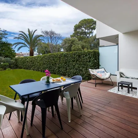 Luxury Garden 2br In The Development Of Cap D'antibes-juan Les Pins Apartamento
